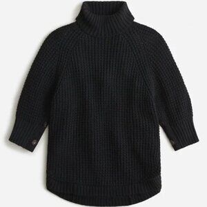 J.CREW Turtleneck Cotton Poncho NWOT Size Medium-Large Navy